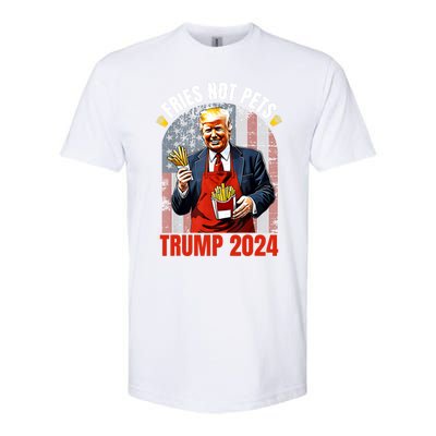 Fries Not Pets Trump 2024 Satirical Graphic Softstyle CVC T-Shirt