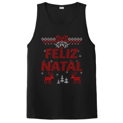 Feliz Natal Portuguese Merry Christmas Gift Idea PosiCharge Competitor Tank