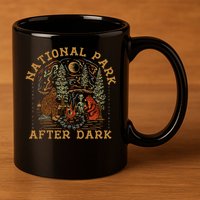 Funny National Park After Dark 11oz C Handle Ceramic Mug