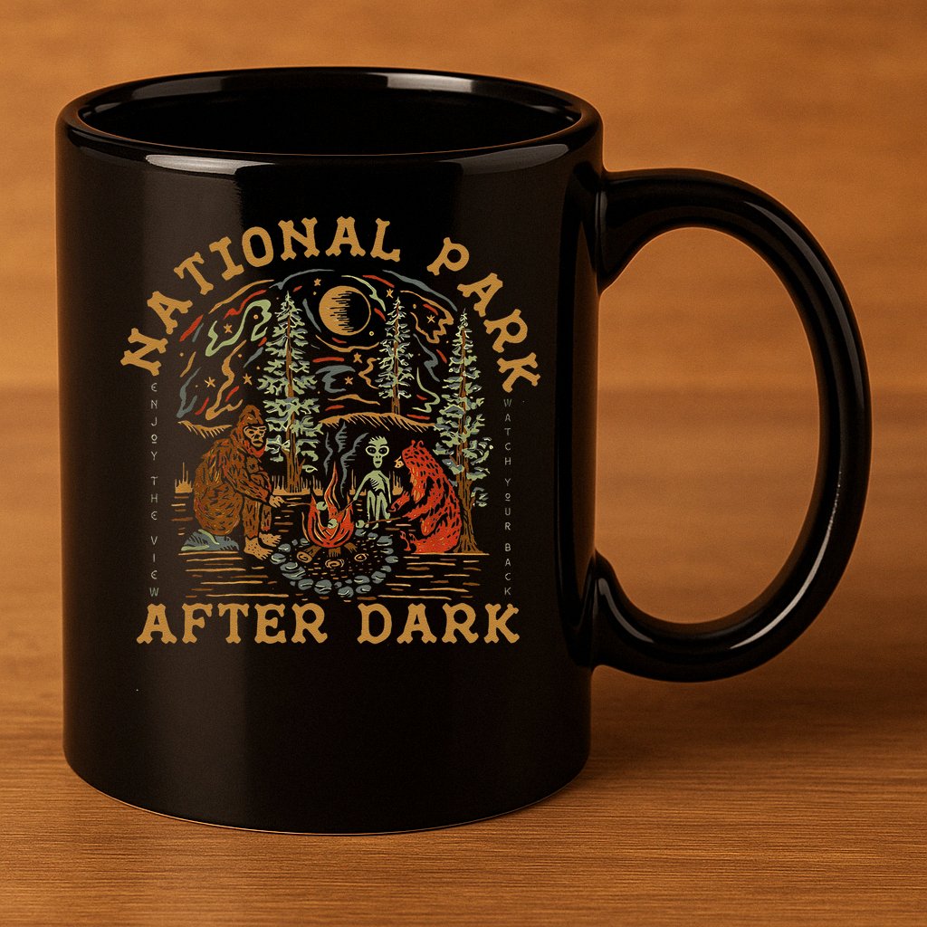 Funny National Park After Dark 11oz C Handle Ceramic Mug