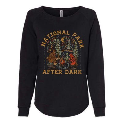 Funny National Park After Dark Womens California Wash Sweatshirt