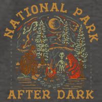 Funny National Park After Dark Vector Backpack