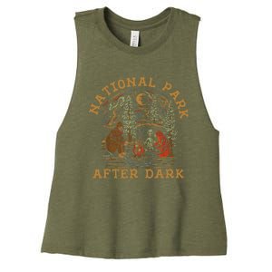 Funny National Park After Dark Women's Racerback Cropped Tank