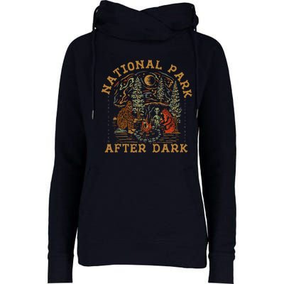 Funny National Park After Dark Womens Funnel Neck Pullover Hood