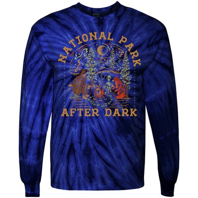 Funny National Park After Dark Tie-Dye Long Sleeve Shirt