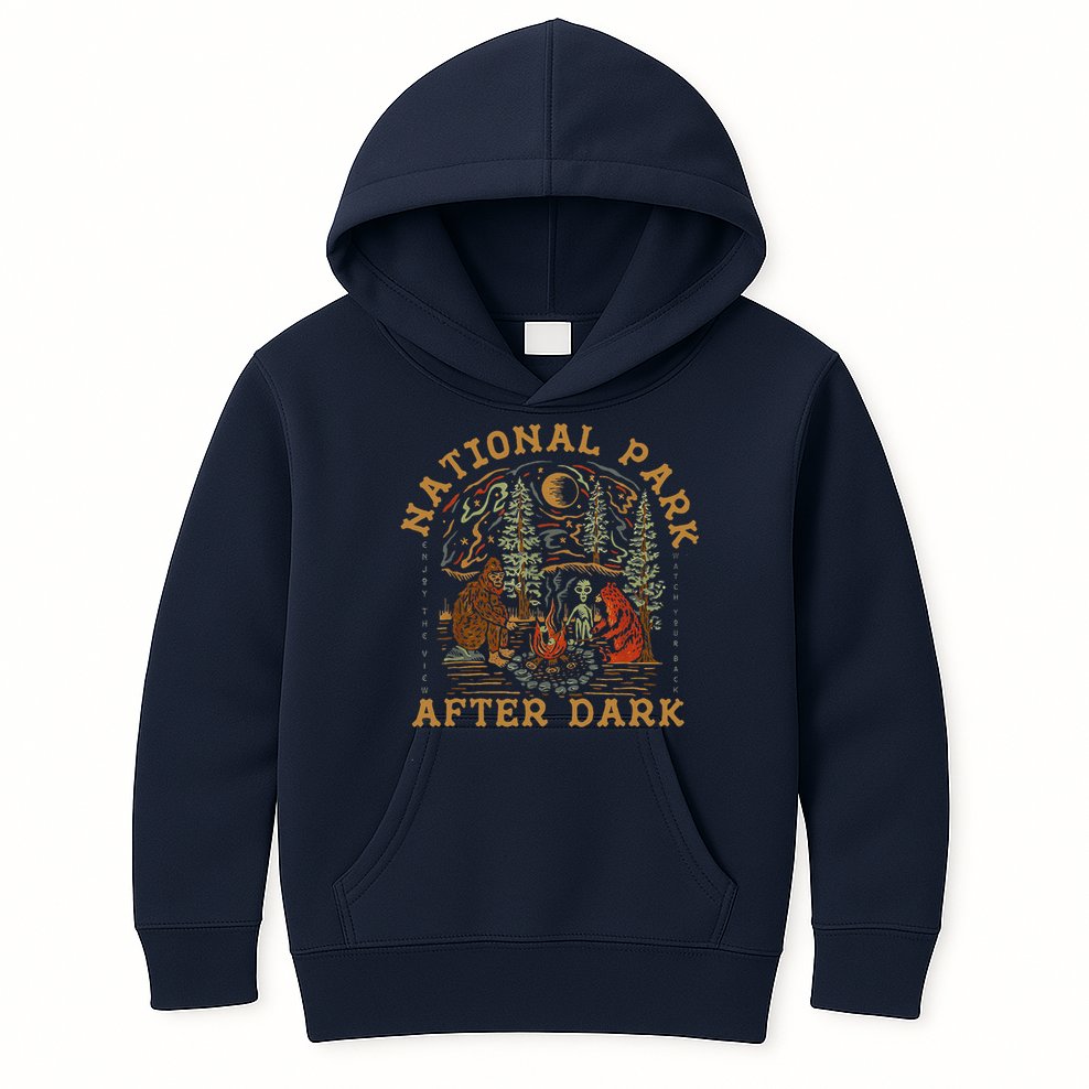 Funny National Park After Dark Kids Hoodie