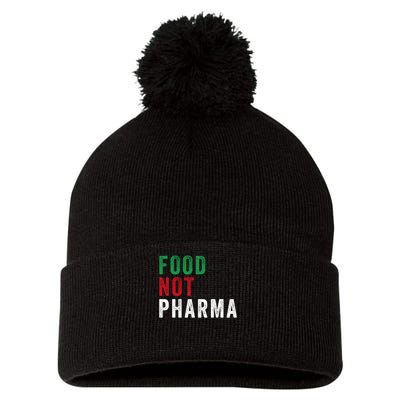Food Not Pharma Nutraceuticals Natural Organic Nutrition Pom Pom 12in Knit Beanie