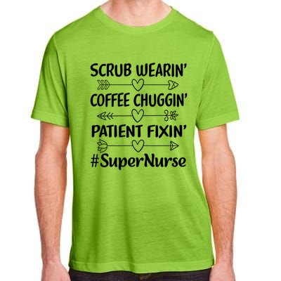 Funny Nurse Practitioner Coffee Lover Super Nurse Gift Adult ChromaSoft Performance T-Shirt