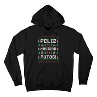 Feliz Navidad Putos Funny Mexican Christmas Sweater Gift Hoodie