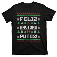 Feliz Navidad Putos Funny Mexican Christmas Sweater Gift T-Shirt