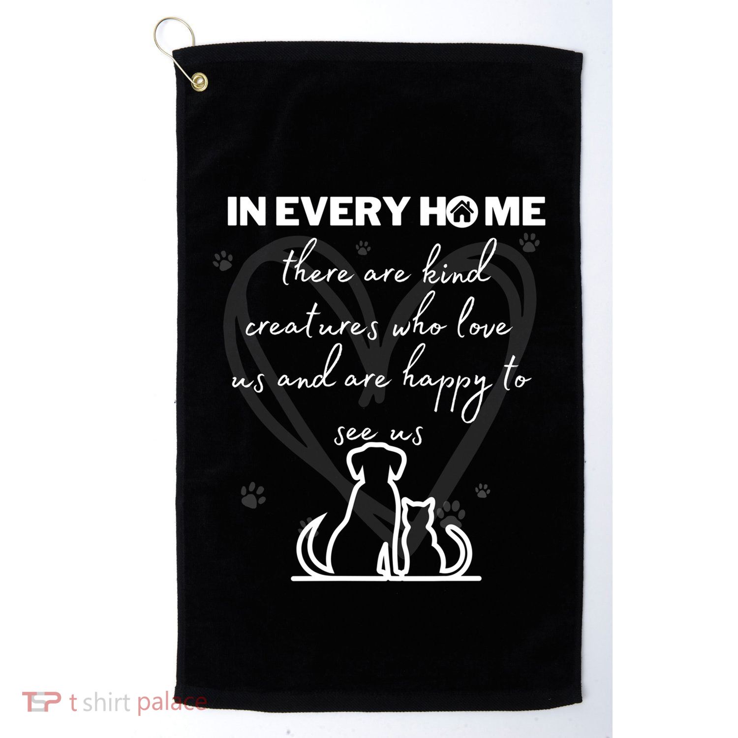 Funny National Pet Day Quote Dog And Cat National Pet Day Gift Golf Towel