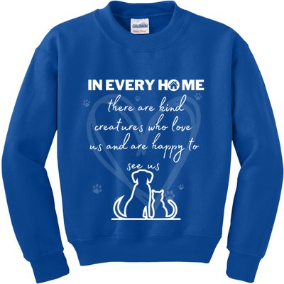 Funny National Pet Day Quote Dog And Cat National Pet Day Gift Kids Sweatshirt