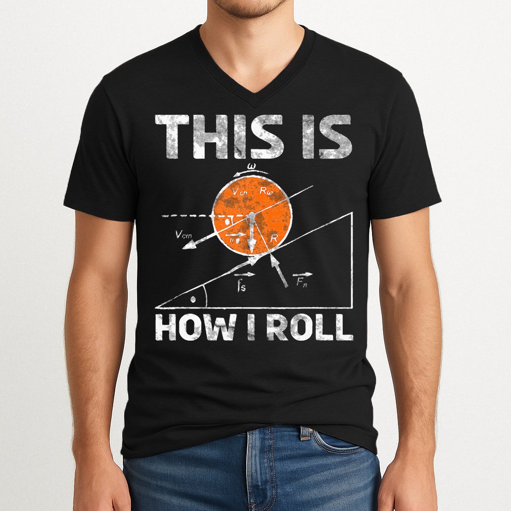 Funny Nerdy Physics Teachers V-Neck T-Shirt