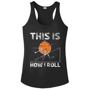 Funny Nerdy Physics Teachers Ladies PosiCharge Competitor Racerback Tank