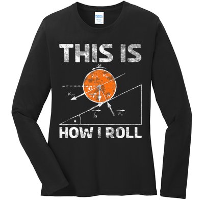 Funny Nerdy Physics Teachers Ladies Long Sleeve Shirt