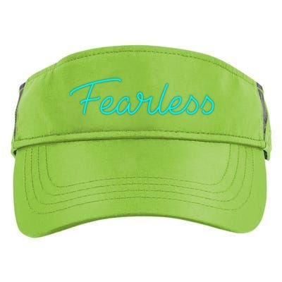 Fearless Neon Quote Adult Drive Performance Visor