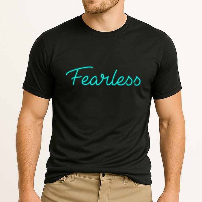 Fearless Neon Quote Performance Shirt