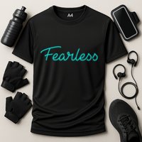 Fearless Neon Quote Performance Shirt