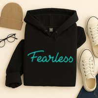 Fearless Neon Quote Hoodie