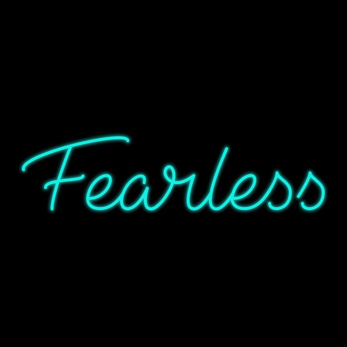 Fearless Neon Quote T-Shirt