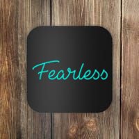 Fearless Neon Quote Coaster