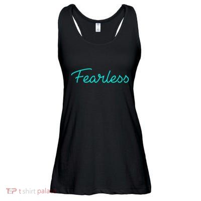 Fearless Neon Quote Ladies Essential Flowy Tank