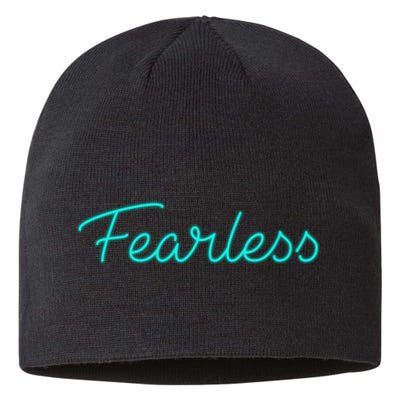 Fearless Neon Quote Sustainable Beanie