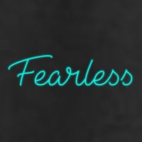 Fearless Neon Quote Tumbler