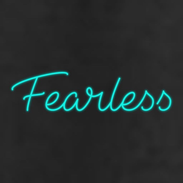 Fearless Neon Quote Tumbler