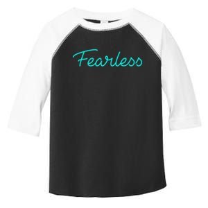 Fearless Neon Quote Toddler Fine Jersey T-Shirt