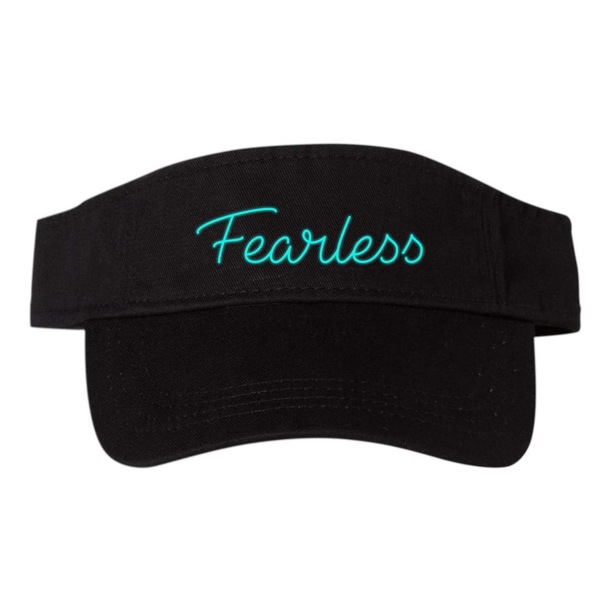 Fearless Neon Quote Visor