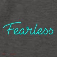 Fearless Neon Quote Vector Backpack