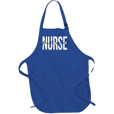 Future Nurse Registered Nurse Rn Gift Full-Length Apron With Pockets