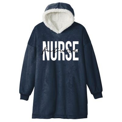 Future Nurse Registered Nurse Rn Gift Hooded Wearable Blanket