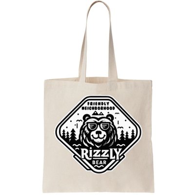 Funny Neighborhood Rizzly Bear Tote Bag