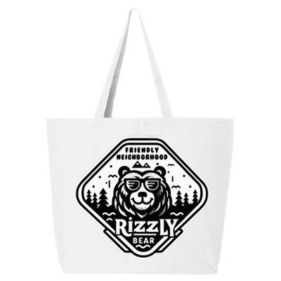 Funny Neighborhood Rizzly Bear 25L Jumbo Tote