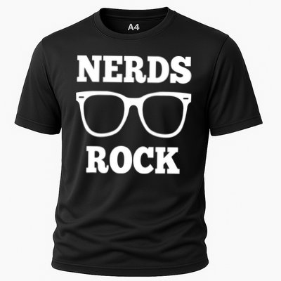 Funny Nerds Rock Gamer Geek Fun Cute Nerd Performance Shirt