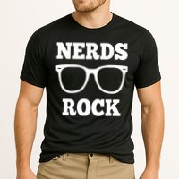 Funny Nerds Rock Gamer Geek Fun Cute Nerd Performance Shirt