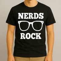 Funny Nerds Rock Gamer Geek Fun Cute Nerd T-Shirt