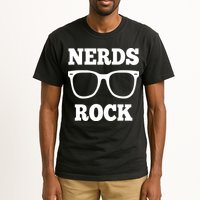 Funny Nerds Rock Gamer Geek Fun Cute Nerd Tall T-Shirt