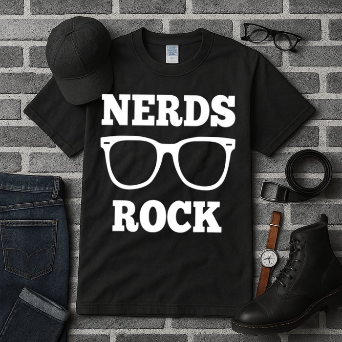 Funny Nerds Rock Gamer Geek Fun Cute Nerd Tall T-Shirt