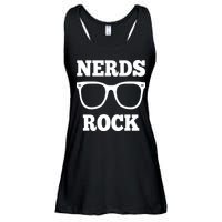 Funny Nerds Rock Gamer Geek Fun Cute Nerd Ladies Essential Flowy Tank