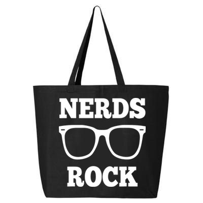 Funny Nerds Rock Gamer Geek Fun Cute Nerd 25L Jumbo Tote