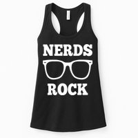 Funny Nerds Rock Gamer Geek Fun Cute Nerd Womens Tank Top