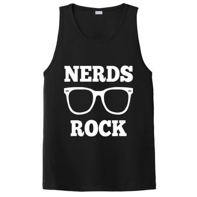 Funny Nerds Rock Gamer Geek Fun Cute Nerd PosiCharge Competitor Tank