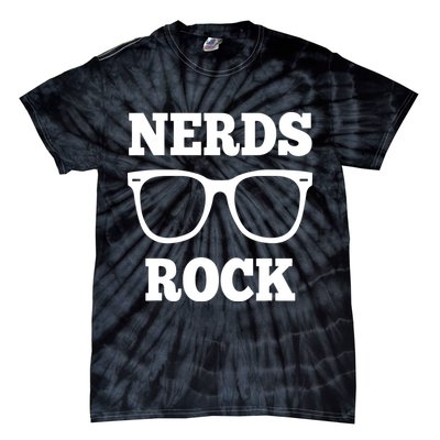 Funny Nerds Rock Gamer Geek Fun Cute Nerd Tie-Dye T-Shirt
