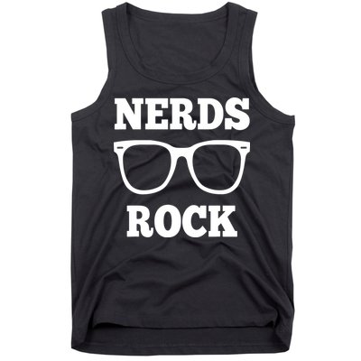 Funny Nerds Rock Gamer Geek Fun Cute Nerd Tank Top