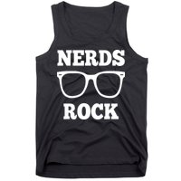 Funny Nerds Rock Gamer Geek Fun Cute Nerd Tank Top