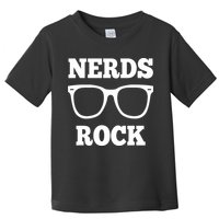 Funny Nerds Rock Gamer Geek Fun Cute Nerd Toddler T-Shirt