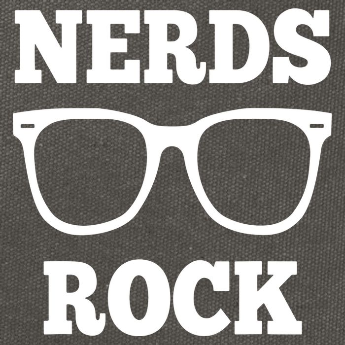 Funny Nerds Rock Gamer Geek Fun Cute Nerd Cotton Canvas Backpack